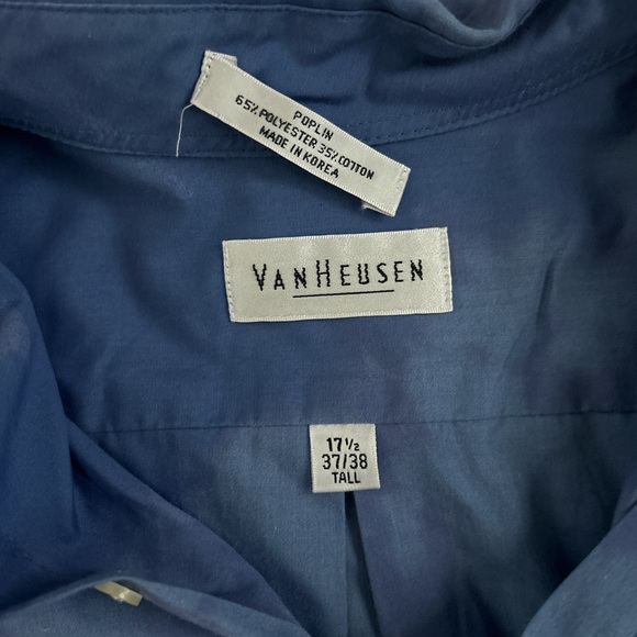 Blue Tie Dye Button Up Shirt - Picture 6 of 9